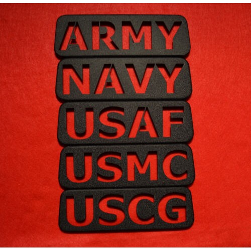 JeepTweaks Military USMC ARMY USAF USCG Third Brake Light Guard Jeep Wrangler JK[USCG]