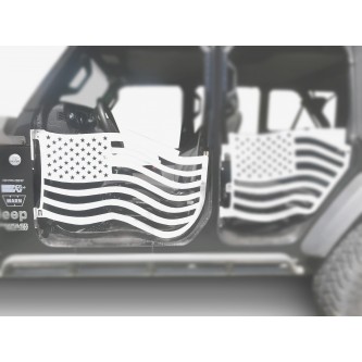 Fits Jeep JL Wrangler Premium Trail Doors, 2018 - Present, Front Door Kit, Cloud White.  Made in the USA.