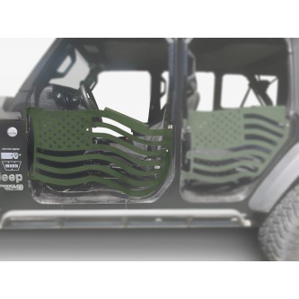 Fits Jeep JT Gladiator Premium Trail Doors, 2019 - Present, Front Door Kit, Locas Green.  Made in the USA.