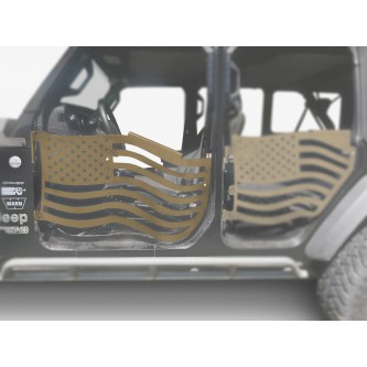 Fits Jeep JT Gladiator Premium Trail Doors, 2019 - Present, Front Door Kit, Military Beige.  Made in the USA.
