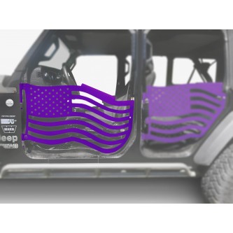 Fits Jeep JL Wrangler Premium Trail Doors, 2018 - Present, Front Door Kit, Sinbad Purple.  Made in the USA.