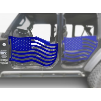 Fits Jeep JT Gladiator Premium Trail Doors, 2019 - Present, Front Door Kit, Southwest Blue.  Made in the USA.
