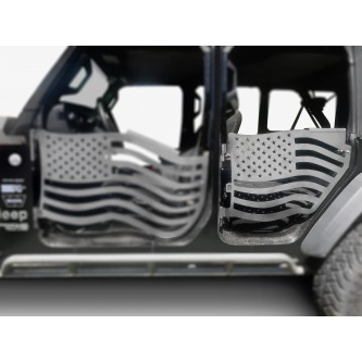 Fits Jeep JL Wrangler Premium Trail Doors, 2018 - Present, Rear Door Kit, Bare.  Made in the USA.