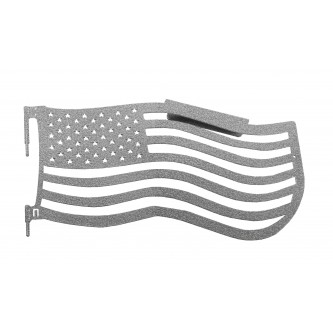 Fits Jeep Wrangler JK, 2007-2018.  Premium Trail Doors.  Front door kit.  Gray Hammertone.  Made in the USA. 'Flag Style' design.