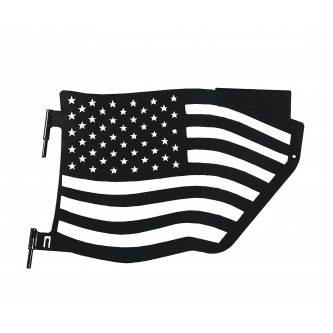 Fits Jeep Wrangler JK, 2007-2018.  Premium Trail Doors.  Rear door kit.  Black.  Made in the USA. 'Flag Style' design.