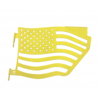 Fits Jeep Wrangler JK, 2007-2018.  Premium Trail Doors.  Rear door kit.  Lemon Peel.  Made in the USA. 'Flag Style' design.