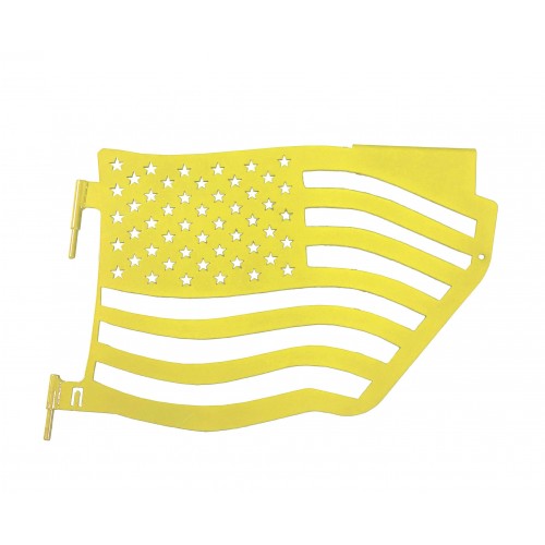 Fits Jeep Wrangler JK, 2007-2018.  Premium Trail Doors.  Rear door kit.  Lemon Peel.  Made in the USA. 'Flag Style' design.