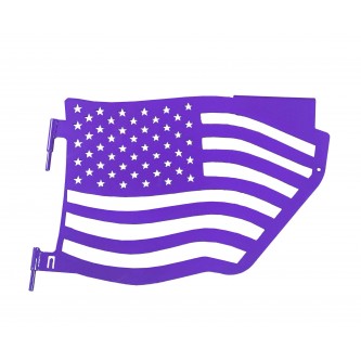 Fits Jeep Wrangler JK, 2007-2018.  Premium Trail Doors.  Rear door kit.  Sinbad Purple.  Made in the USA. 'Flag Style' design.