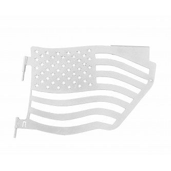 Fits Jeep Wrangler JK, 2007-2018.  Premium Trail Doors.  Rear door kit.  Cloud White.  Made in the USA. 'Flag Style' design.
