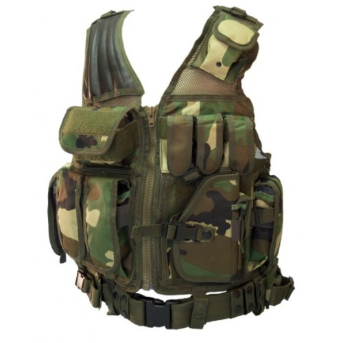 Cross Draw Vest Woodland Digital