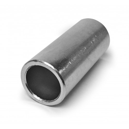 TB-0.394-3.000-0.750, Bushings, Steel (Spacers), 0.394 id, 0.750 outer diameter, 3.000 length Zinc Clear (Silver) Plating  