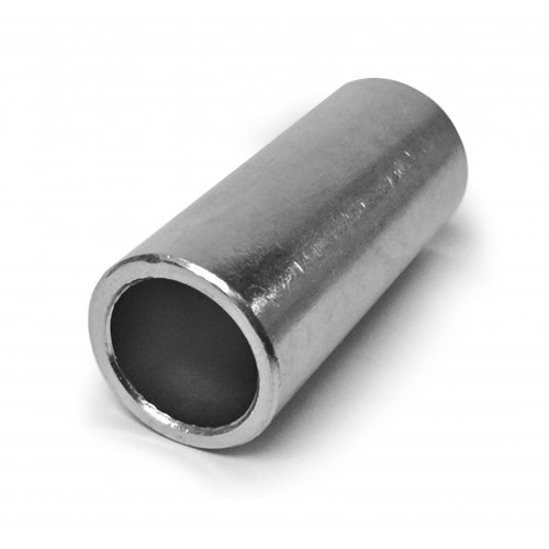 TB-0.394-2.500-0.750, Bushings, Steel (Spacers), 0.394 id, 0.750 outer diameter, 2.500 length Zinc Clear (Silver) Plating  