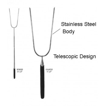 Stainless Steel Telescopic BBQ Fork