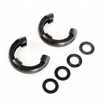 Rugged Ridge 11235.30 D-Ring Isolator Kit (Black Pair, 3/4-Inch)