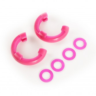 D-Shackle Isolator Kit Pink Pair Fits all 3/4 Inch D Ring Rugged Ridge 11235.34