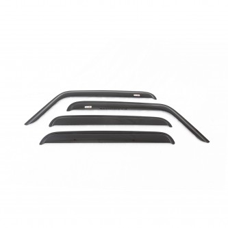 Rugged Ridge 11351.23 Window Rain Deflectors, Front and Rear, Smoked Acrylic, Jeep Grand Cherokee (W