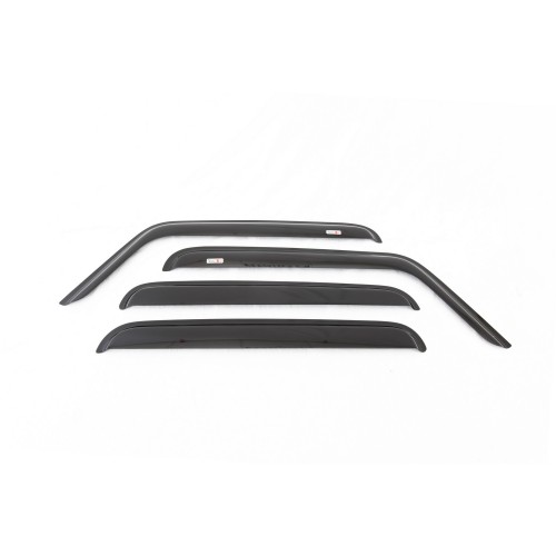 Rugged Ridge 11351.23 Window Rain Deflectors, Front and Rear, Smoked Acrylic, Jeep Grand Cherokee (W