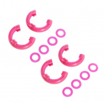 D-Ring Isolator Kit Pink 2 Pair Fits 3/4 Inch D Ring Rugged Ridge 11235.64