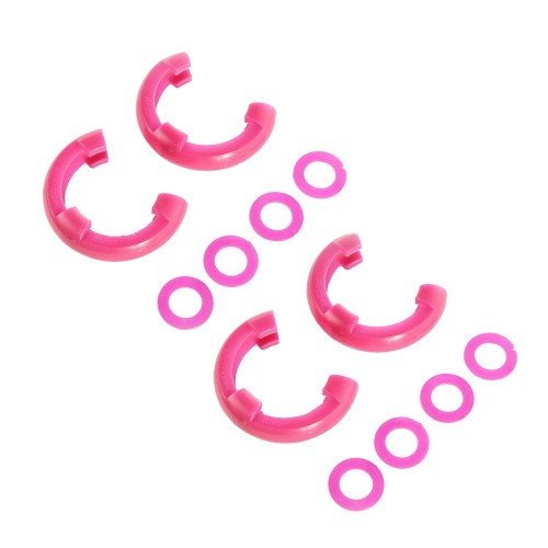 D-Ring Isolator Kit Pink 2 Pair Fits 3/4 Inch D Ring Rugged Ridge 11235.64