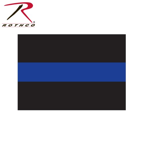 1193 Thin Blue Line Decal Law Enforcement 3 X 4.25 Rothco 1193 