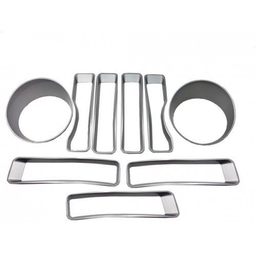 Jeep JL Grill Insert, Silver