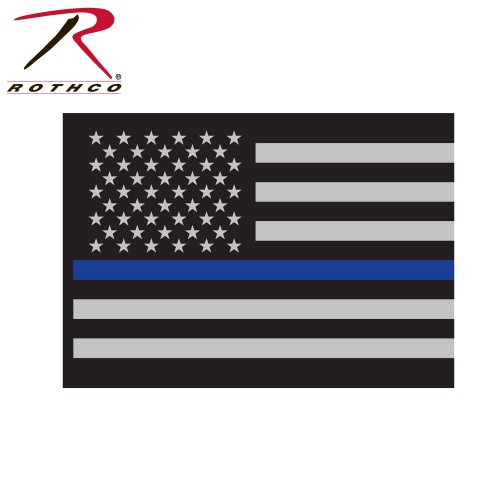 Thin Blue Line U.S. Flag Decal 3