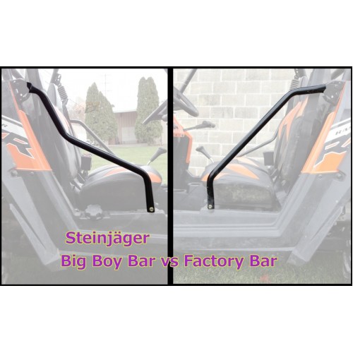 Polaris RZR S 800 Side Bar Big Boy Kit, 2008-2014. Made in the USA. Powder Coated Black