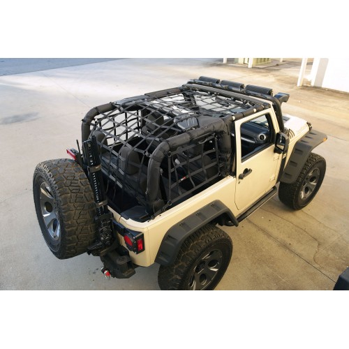 Heavy Duty Black Cargo Net for Jeep Wrangler JK 2007-2018 2 Door 13552.70