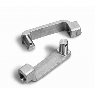 MHC-375, Clevis and Yoke Ends, Female, 3/8-24 RH, 0.370 Pin 'Half Clevis' Forged Design  