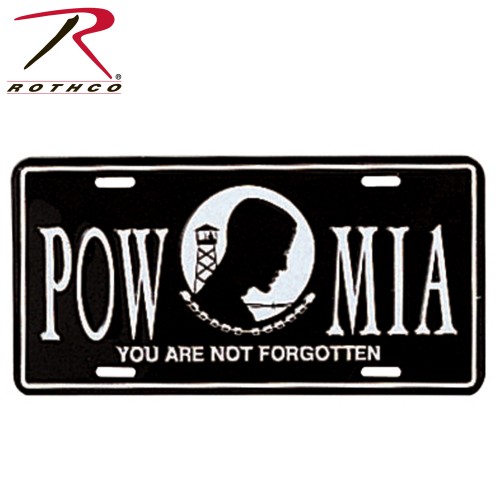 1374 Rothco License Plate - POW/MIA 