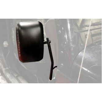 Steinjager: J0029732 Steinjager Black Powder Coated Hinge Drop In Mirror Pair Jeep Wrangler JK 2007-