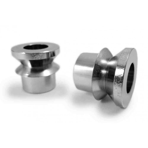 HMBV-12-8-A, Rod End Misalignment Inserts, fits 3/4 Rod End Bore, 1/2 Insert Bore Size, V Style Chrome Plated Steel  