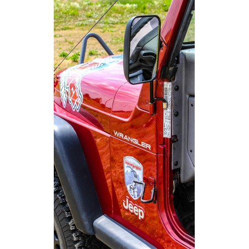 SteinjÃ¤ger 1997-2006 Wrangler TJ Mirror Door Hinge Mounted Includes Foot Pegs