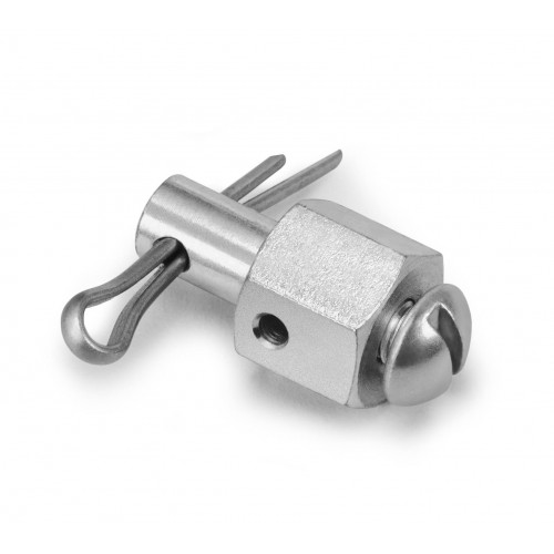 WS088-373-099-188FZC, Cable End Fittings, Special, 0.088 Wire Diameter, 0.248 Pin Diameter, 0.760 Overall Length Wire Stop Style  