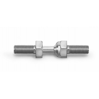 SSMIL250, Ball Joints, Male, 1/4-28 RH Housing, 1/4-28 RH Stud Inline Stainless Steel 