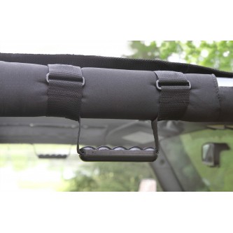 Steinjager: J0031248 Steinjager Black Roll Bar Grab Handle Kit Jeep Wrangler JK 2007-2015