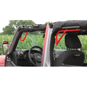 Steinjager: J0041250 Steinjager RED BARON Front And Rear Grab Handle Kit Jeep Wrangler JK 2007-2015 