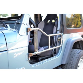 Jeep TJ Wrangler Trail Tube Doors, Kit, 2 Doors. Bare Metal, Made in the USA.