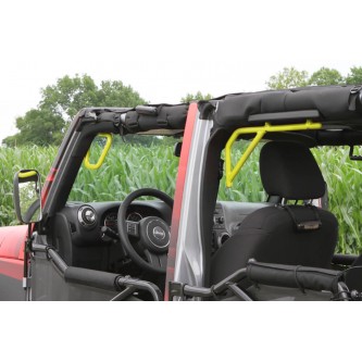 Steinjager: J0041253 Steinjager LEMON PEEL Front And Rear Grab Handle Kit Jeep Wrangler JK 2007-2015