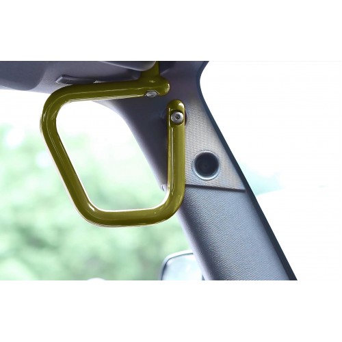 Steinjager: J0041246 Steinjager LOCUS GREEN Front Grab Handle Kit Jeep Wrangler JK 2007-2015