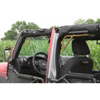 Steinjager: J0041257 Steinjager MILITARY BEIGE Front And Rear Grab Handle Kit Jeep Wrangler JK 2007-