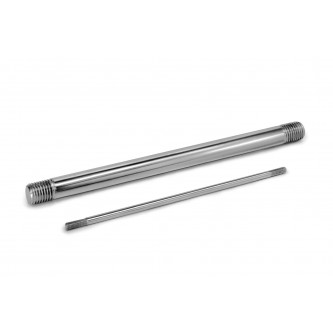 TR2500-18.000, Rods, Threaded, 1/4-28 LH/RH, 18.000 inches Long, Plated Steel with 2.125 inches of thread length on each end  