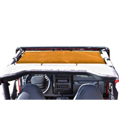 Jeep TJ 1997-2006, TeddyÂ® Top, Solar Screen, Orange. Made in the USA.