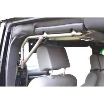 Steinjager: Rear Bare Metal Grab Handle Kit Rigid Wire Form Jeep Wrangler JK 2007-2016 4 Door J00414