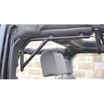 Steinjager: J0041238 Steinjager TEXTURED BLACK Rear Grab Handle Kit Jeep Wrangler JK 2007-2015 4 Doo