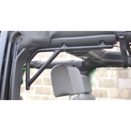 Steinjager: J0041238 Steinjager TEXTURED BLACK Rear Grab Handle Kit Jeep Wrangler JK 2007-2015 4 Doo