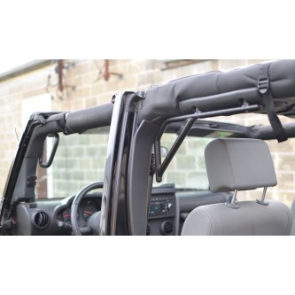 Steinjager: J0041258 Steinjager TEXTURED BLACK Front And Rear Grab Handle Kit Jeep Wrangler JK 2007-