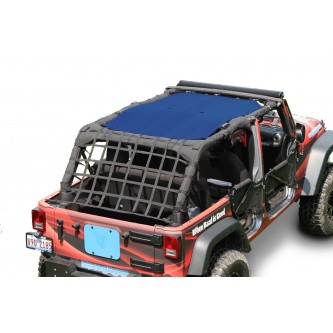 JK 4 Door TeddyÂ® Top, Solar Screen, 2007-2009, Blue. Made in the USA.