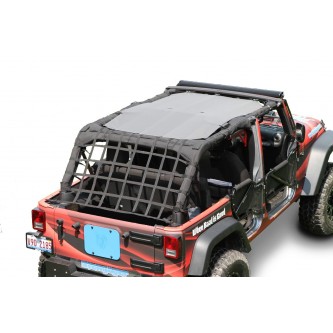 Jeep JK 2010-2018, 4 Door TeddyÂ® Top, Solar Screen, 2010-Present, Gray. Made in the USA.