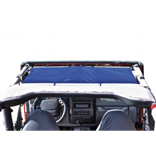 Jeep TJ 1997-2006, TeddyÂ® Top, Solar Screen, Blue. Made in the USA.